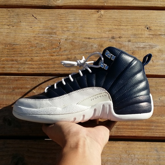 Jordan Shoes - 2012 Nike Air Jordan 12 Obsidian Blue Basketball
